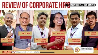 TSM Madurai | Review of Corporate HR's TALENTIA 22' at TSM Campus
