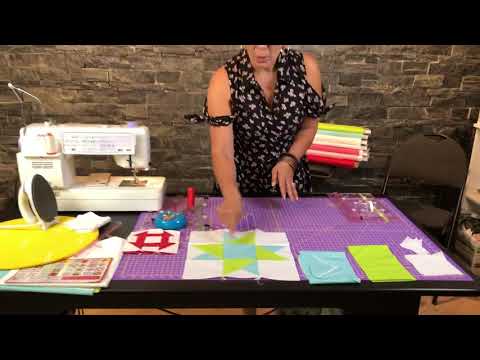 Cutting out “Judy’s Star” Block