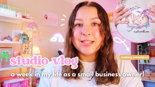 STUDIO VLOG ✿ getting ready to launch the autumn collection & making sweaters for the first time!