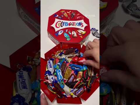 CELEBRATIONS SNICKERS MARS TWIX MALTESERS MILKY WAY CHOCOLATE CANDY BAR MIX TASTE TEST ASMR MUKBANG
