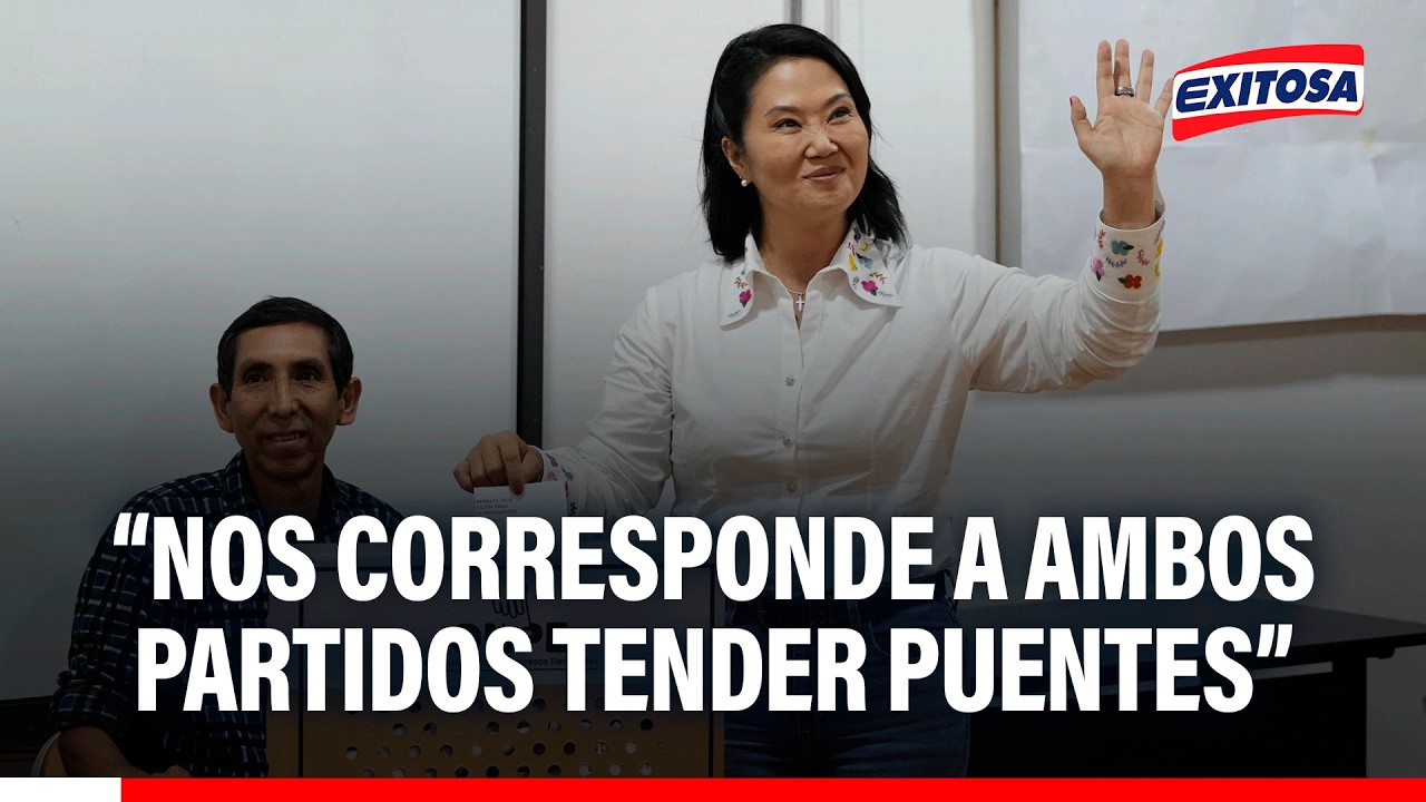 🔴🔵 Keiko Fujimori: Resultado muestra gran división entre peruanos y FP está dispuesto al diálogo