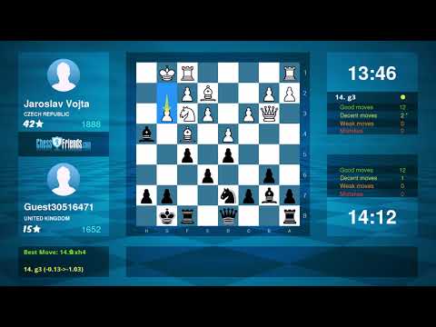 Chess Game Analysis: Jaroslav Vojta - Guest30516471 : 1-0 (By ChessFriends.com)