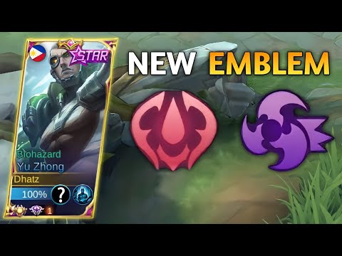 GOODBYE FIGHTER/ASSASSIN EMBLEM! THIS BUILD WILL MAKE YOU MVP EVERYGAME | YU ZHONG EMBLEM SET