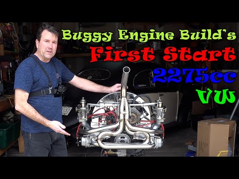 First run 2276cc VW engine (the Dune buggy engine build)