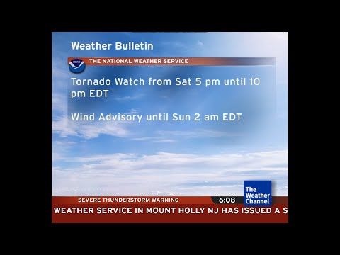 Intellistar 1 SD with Severe Thunderstorm Warning - Philadelphia, PA (4/1/23)