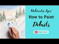 How to Paint Watercolor Details 5 Minute Tutorial by Bill Holkham
