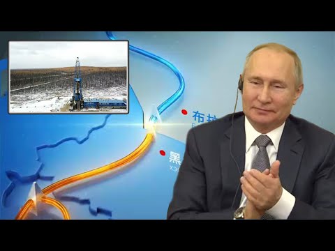 Путин дал СТАРТ газопровода 'Сила Сибири' в Китай.