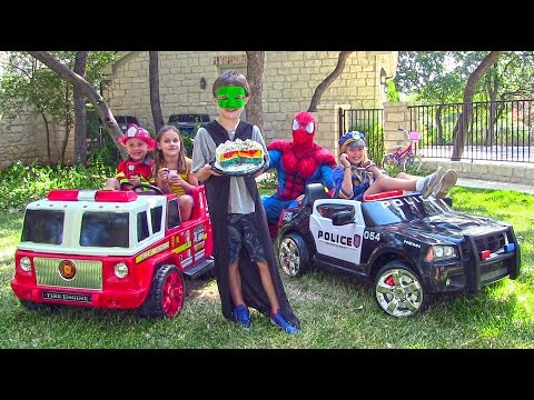 Little Heroes 9 - The Police Car, The Stealer, The Fire Engine and Spiderman
