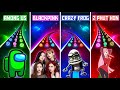 AMONG US Vs BLACKPINK HOW YOU LIKE THAT Vs CRAZY FROG AXEL F Vs ZERO TWO 2 PHUT HON DANCING ROAD