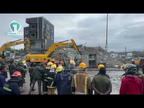 Breaking: Rescue Operations Continue at Avenor Building Collapse Site