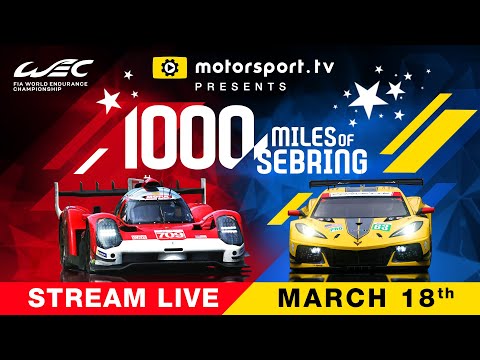 Watch 1000 Miles of Sebring LIVE on Motorsport.tv