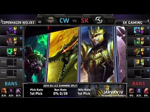 Copenhagen Wolves vs SK Gaming  | S4 EU LCS Summer 2014 Week 4 Day 2 | CW vs SK W4D2 G4