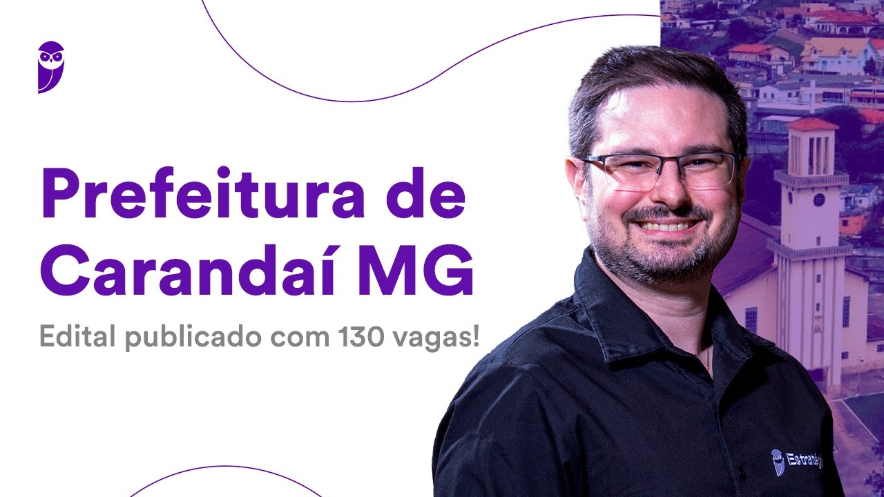 Prefeitura de Carandaí MG: edital publicado com 130 vagas!
