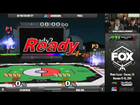 DYFWI Day 1 - Round 1 Pools: ZeldaFreak (Fox) vs VGBC Hax (Fox)