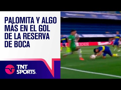 PALOMITA Y ALGO MÁS 🖐 EN EL GOL DE LA RESERVA DE BOCA ⚽