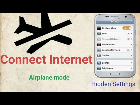How to connect internet on Airplane mode || Hidden settings || offline