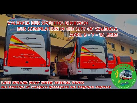 Ônibus de Valência avistando compilação de ônibus Bukidnon no Terminal Rodoviário Integrado de Valência