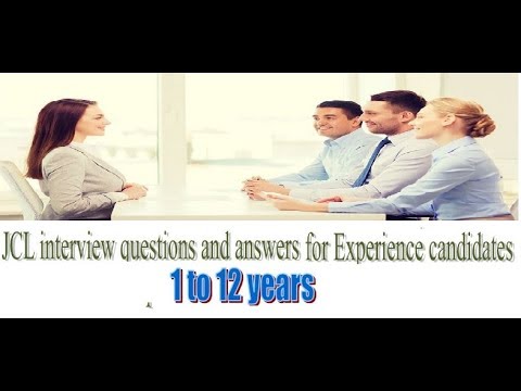 JCL interview questions and answers for experience candidates