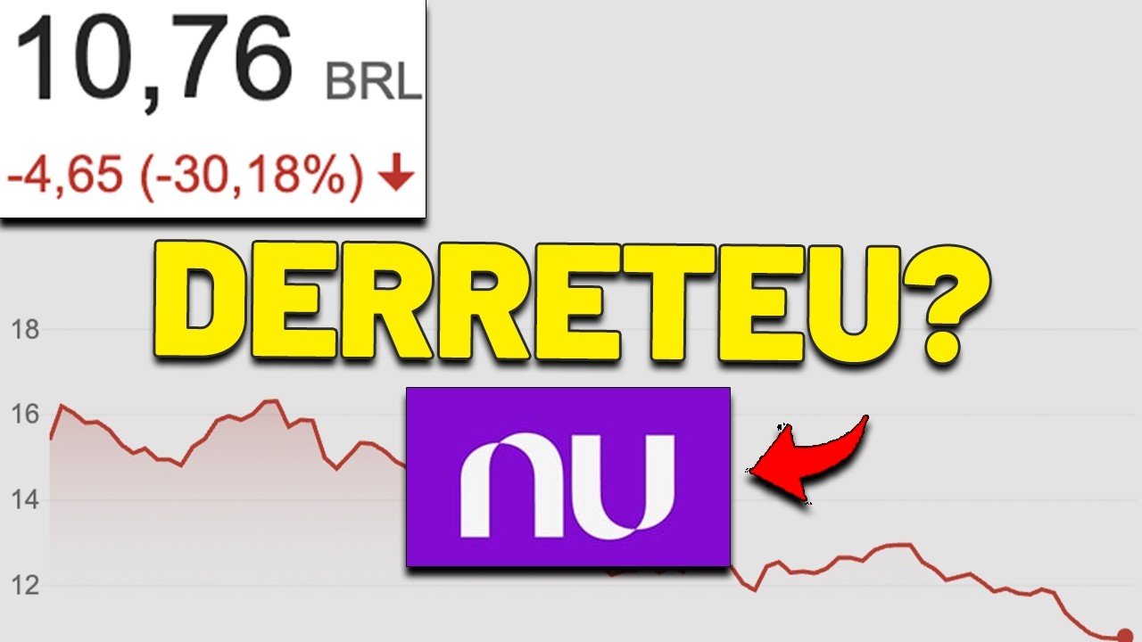 INADIMPLÊNCIA EM ALTA e AÇÕES EM QUEDA?! NUBANK: ROXO34 ou NU
