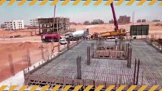 قطعة 15L بيت الوطن الحي السادس(صب سقف البدروم)