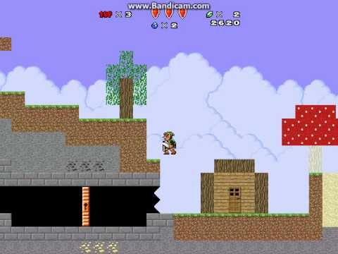 Super Mario Bros X Custom Level "Link plays Minecraft"