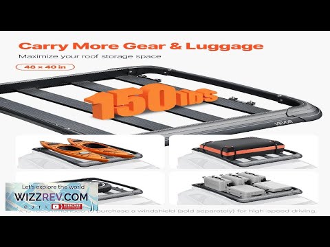 Universal Roof Rack Cargo Carrier Basket 48 x 40 x 5.6 in Review