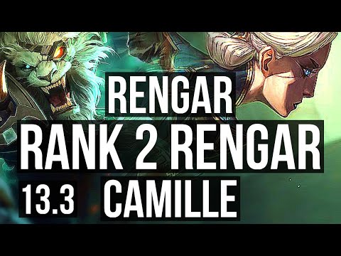 RENGAR vs CAMILLE (TOP) | Rank 2 Rengar, 5/0/3, 500+ games | KR Challenger | 13.3