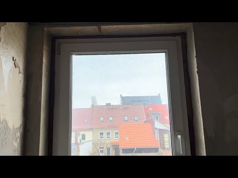 Ein sehr dreckiges Fenster wie neu