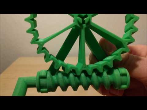 Worm Drive Gears 3D Print