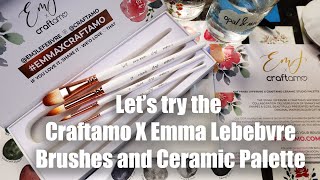 Emma Lefebvre and Craftamo Brushes and Ceramic Palette
