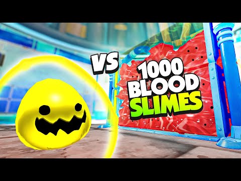 1000 BLOOD SLIMES vs 1 POWERFUL LIGHT SLIME - Slime Rancher Mods