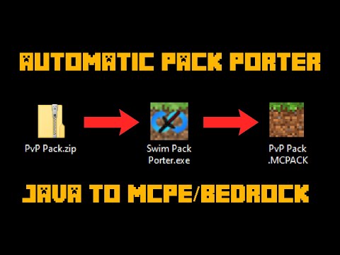 Minecraft Bedrock Automatic Texture Pack Porter (Java to MCPACK)