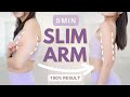5min Quick Slim Arm + Stretches⏱| Burn Upper & Lower Arms Fat | All Seated (100% Worked)
