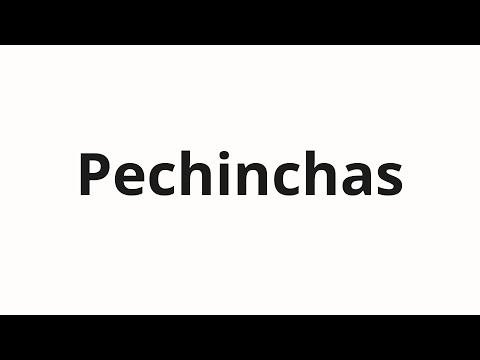 How to pronounce Pechinchas