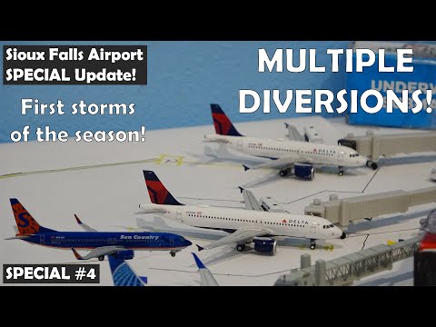 Sioux Falls Regional Airport SPECIAL UPDATE - MULTIPLE Diversions!