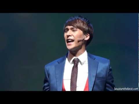 [Fancam] Dongwoon 130111 - Curtain Call 8PM (Catch Me If You Can)