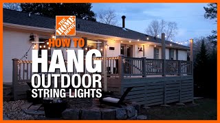 How to Hang Outdoor String Lights | The Home Depot