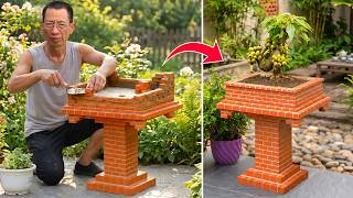 Watch me build a pot with my DIY mini bricks