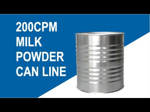 , title : 'Automatic 200cpm milk powder can production line'
