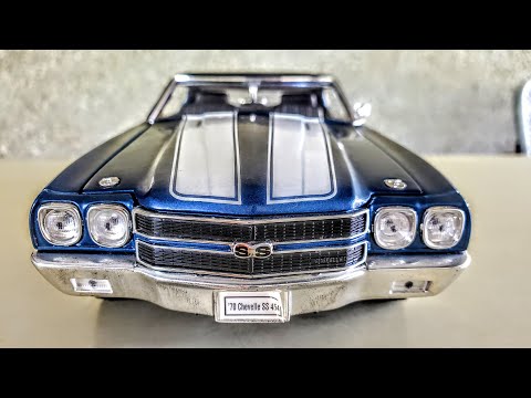 Welly 1/18  1970 Chevrolet Chevelle SS 454 in Fathom Blue review