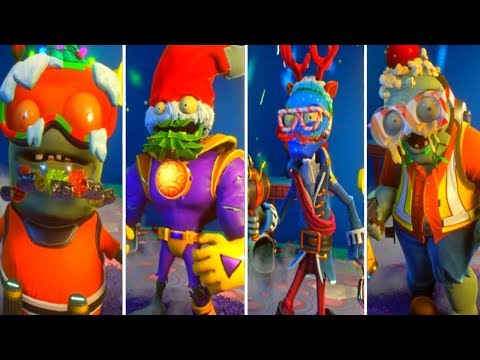 PVZ Garden Warfare 2 - ALL ZOMBIE FEASTIVUS HATS (Christmas 2017)