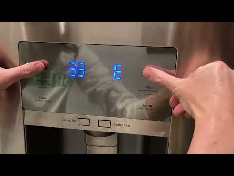 How to Reset the Samsung RF323TEDBSR Refrigerator Display Panel [33 E Error Code]