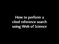 Cited reference search