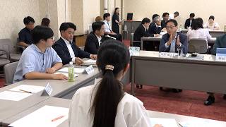 8月27日【びわ湖放送ニュース】若者が関心を持つためには　大学生と県議会が意見交換