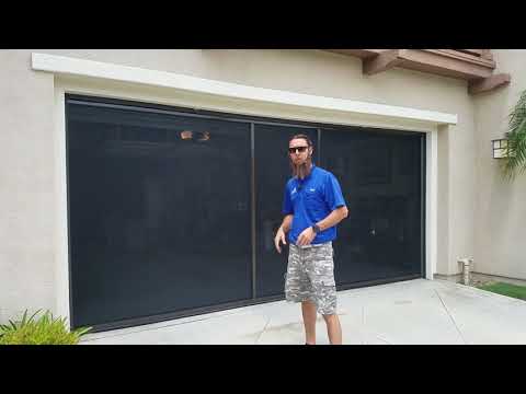Lifestyle Garage Door Screen Demonstration and Info