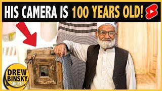 HIS CAMERA IS 100 YEARS OLD