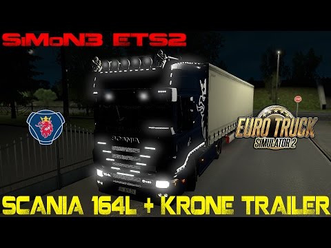SCANIA 164L + KRONE TRAILER [1.26x] - SiMoN3 ETS2 (1.26)