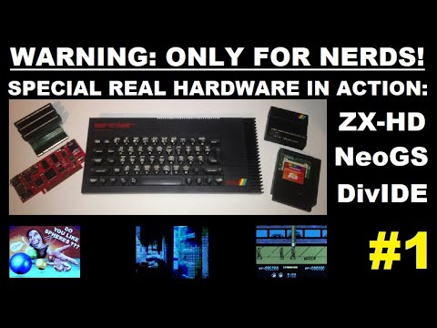 ZX SPECTRUM 128K + DivIDE / ZX-HD / NeoGS: THE NERDS SERIES episode 1