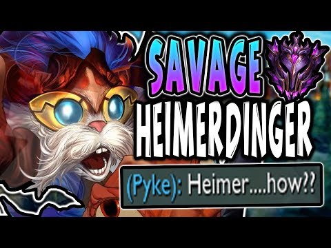 SHOWING MIDBEAST MY BOTLANE HEIMERDINGER BRAIN! 🚀 BEST HEIMERDINGER HIGHLIGHTS 🚀 - League of Legends