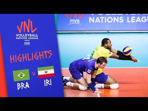 BRAZIL vs. IRAN -  Highlights Men | Week 2 | Volleyball Nations League 2019